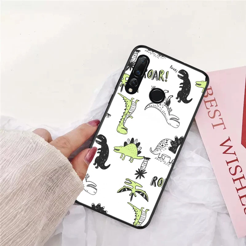 Силиконовый чехол в стиле ретро с динозавром для Huawei Mate 10 Pro 20 30 Lite Nova 2i 3 3i 4 Y5 Y6 3018 Y7
