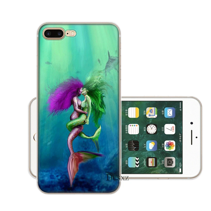 Mermaid Love Mobile Phone Case for iPhone 7 8 6 6s Plus 11 Pro X XS Max XR 5 5S SE Cover |