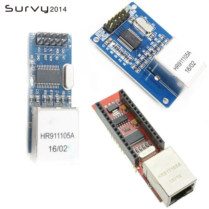 Сетевой модуль Mini/nano ENC28J60 Ethernet LAN для Arduino 51 AVR SPI PIC STM32 LPC|Интегральные схемы| |