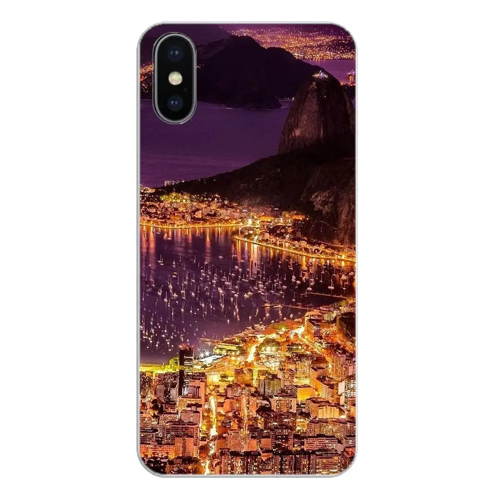 For Samsung Galaxy Note 8 9 S9 S10 A8 A9 Star Lite Plus A6S A9S Brazil Rio de Janeiro Jesus Statues Soft Transparent Shell Cases |