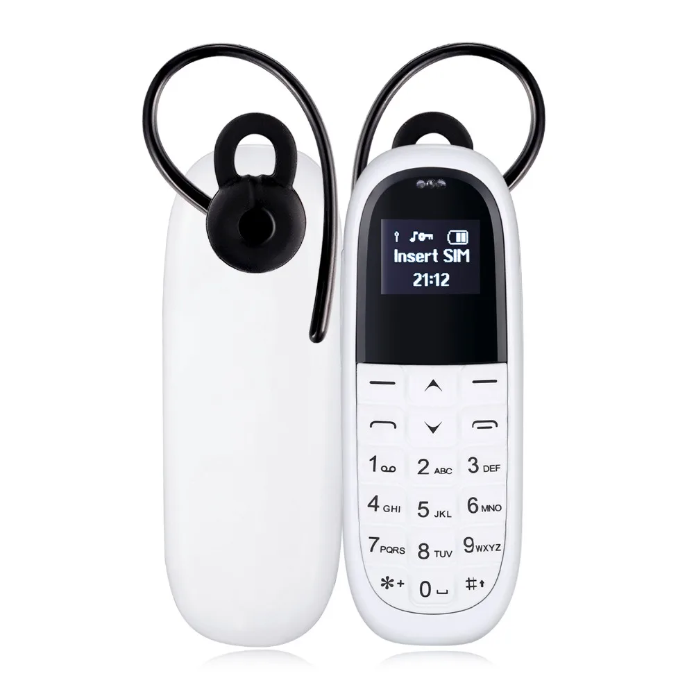 Мини bluetooth наушники телефон KK1 0 66 дюймов маленький экран сотовый Анти Потеря