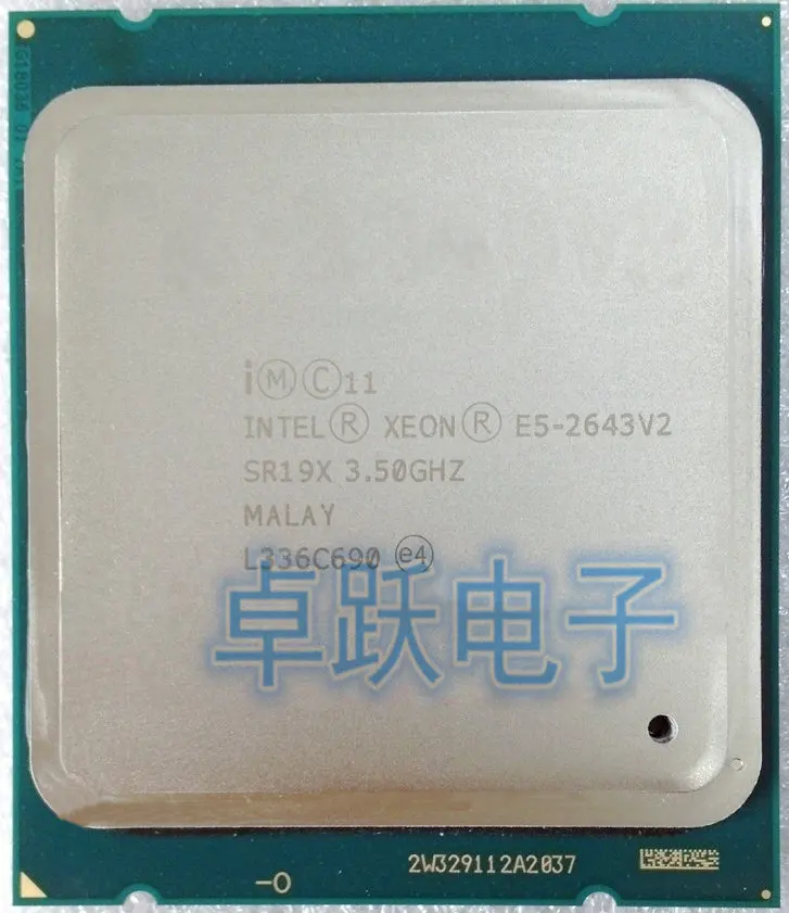 Оригинальный процессор Intel Xeon 3 50 V2 6 ядер ГГц 25 Мб 22 нм LGA2011 E5 2643V2 бесплатная