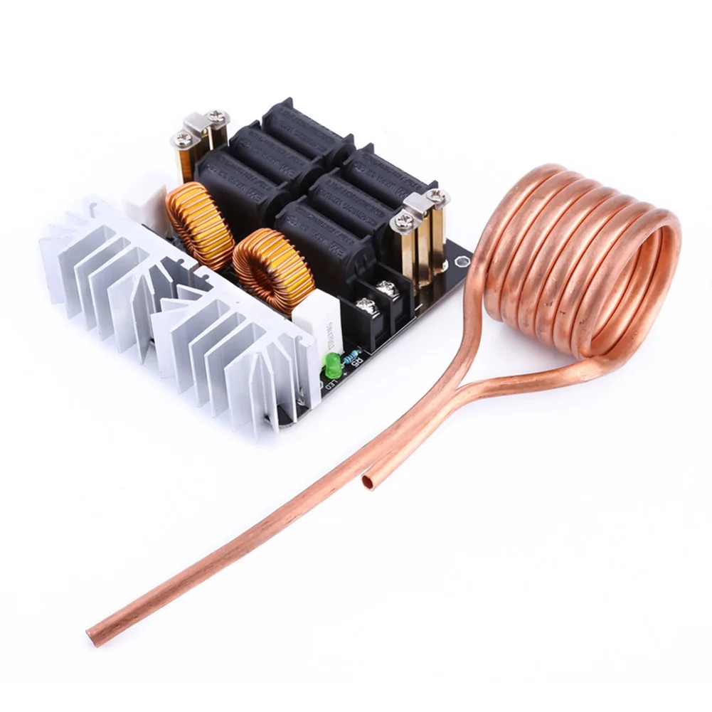 1000W ZVS Module Plate Electronic Iron DIY Safe Induction Heating Board Low Voltage Flyback Driver High Frequency Coil Durable |
