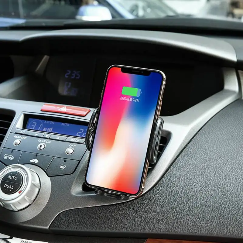 Wireless Car Charger Charging Bracket Infrared Sensor Touch Sensing Automatic Telescopic Fast for iPhone X 8 Samsung | Электроника