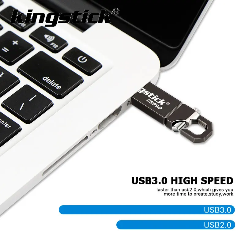 Kingstick супер мини-usb 3,0 флеш-накопитель 16 Гб оперативной памяти, 32 Гб встроенной памяти, 64 ГБ 128 usb-флэш, совместимо с ПК и смартфоном флеш-накопитель флеш-карта памяти USB флэш-накопитель u-диск
