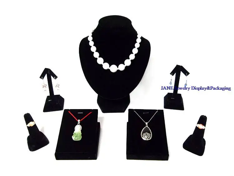 Маленький Серебряный набор ювелирных украшений Free Air демонстрация черного