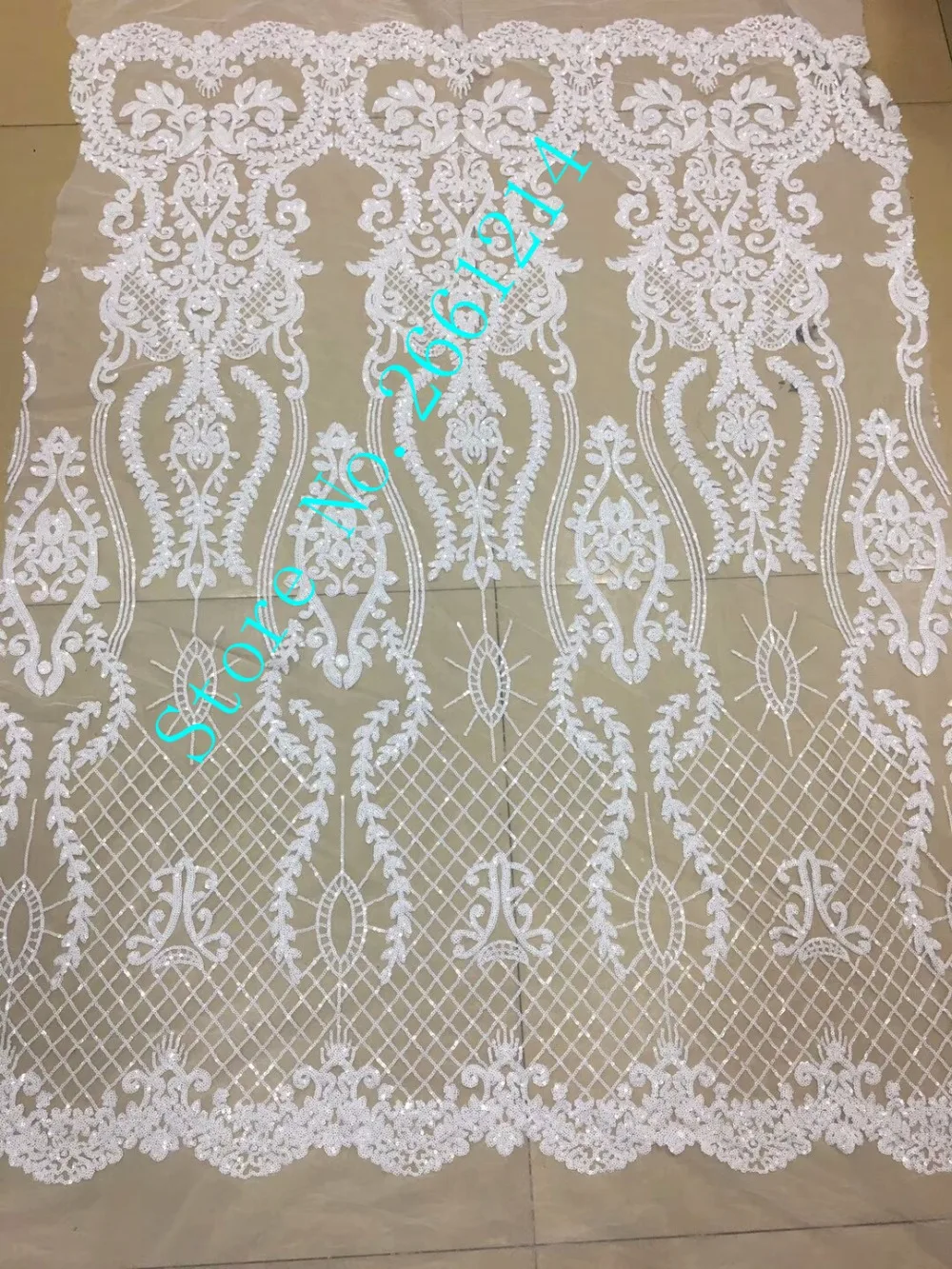 Новое поступление красивый французский блестки кружевная ткань с блестками