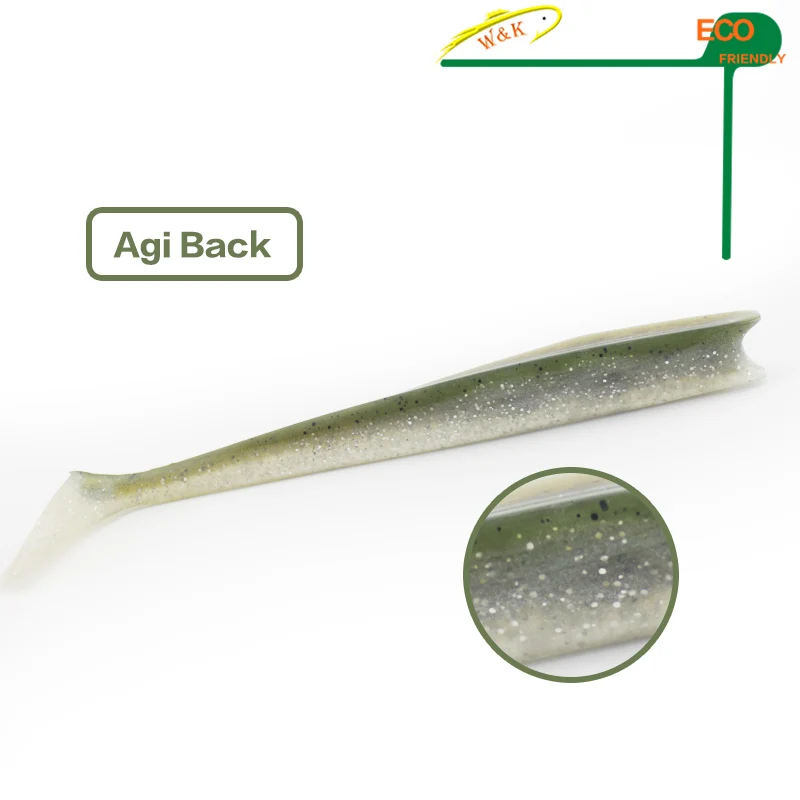 W& K Марка морской Рыбная ловля 14 см 4 шт./пакет leurre souple мягкие приманки Swimbaits WildEye Зандер море-бас Акция# H0901-140 - Цвет: Agi Back