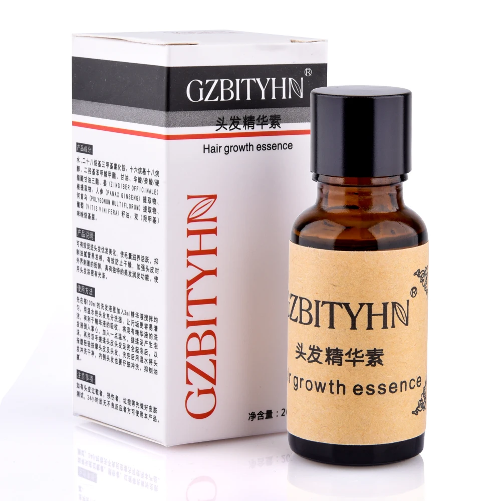 

20ml Fast Hair Growth Essence Products Hair Loss Ginseng Ginger Shampoo for Hair Growth Pilatory Essential Oil Hair Loss Care