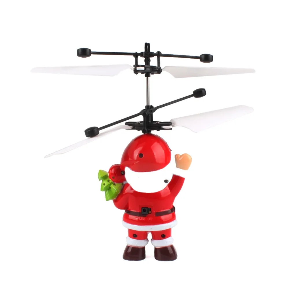 Новый Santa Электрический инфракрасный Сенсор вертолет летающий мяч светодиодный