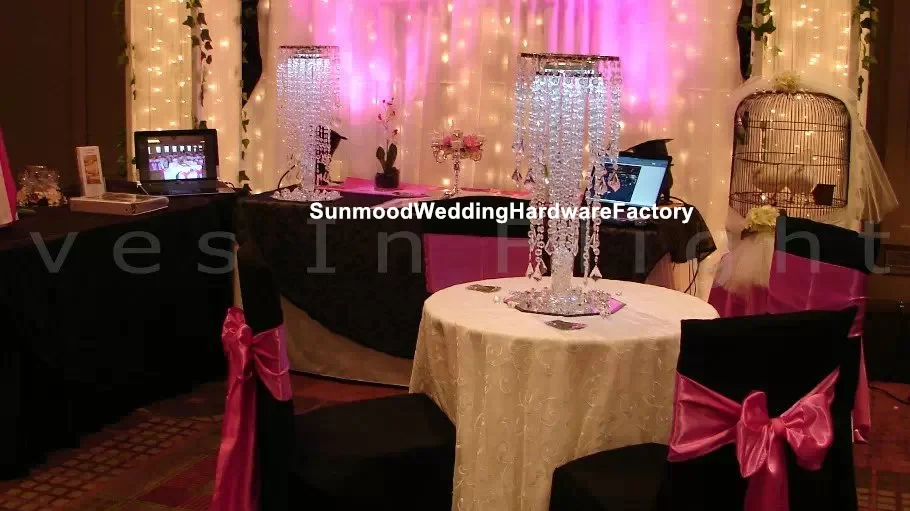 new comming clear acrylic crystal table candle holder for centerpiece weddings decoration | Дом и сад
