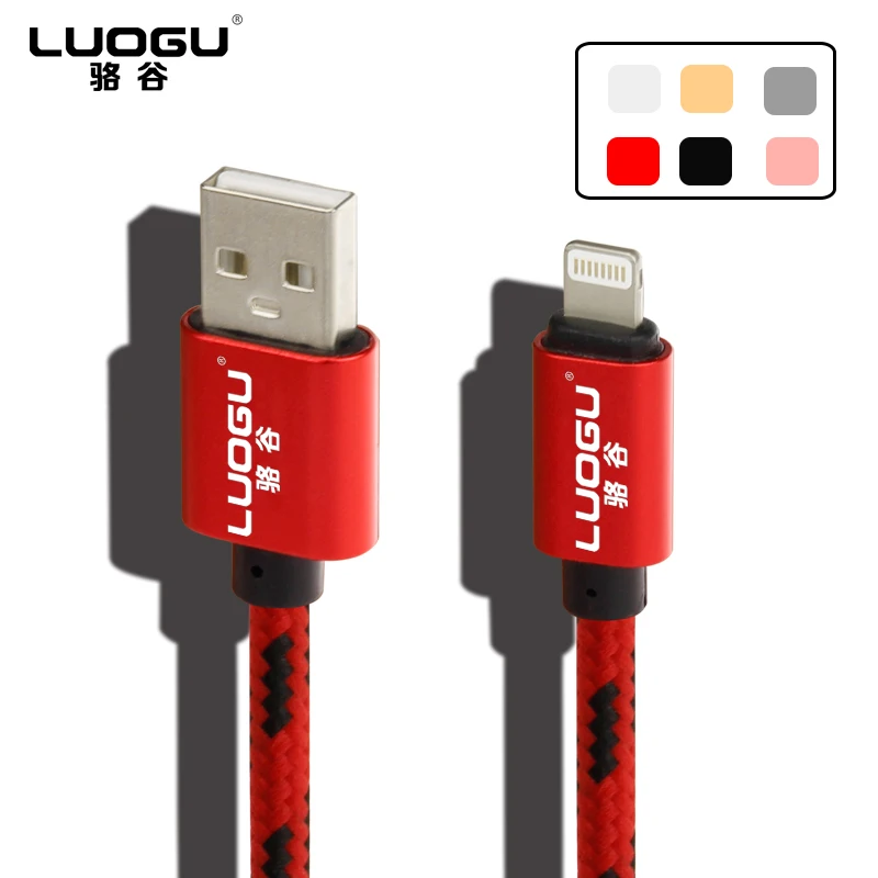 LUOGU Cable Fast Charger Adapter Original USB For iphone 6s plus i6 i5 5 5s ipad air2 Mobile Phone Cables | Мобильные телефоны и