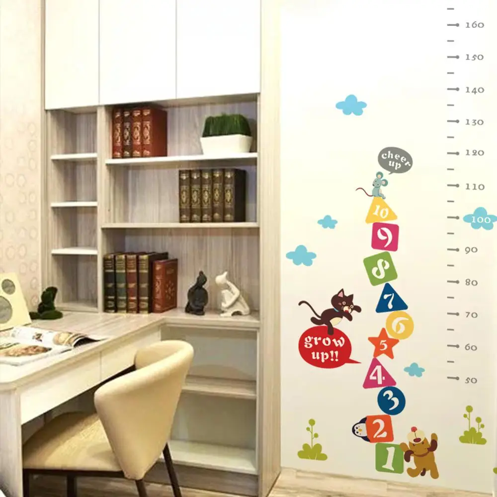Наклейка на стену с изображением кота мыши собаки|sticker for kids room|wall stickers kidswall sticker |