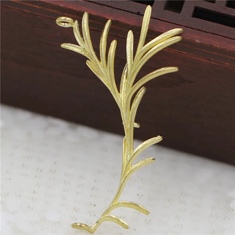 

20pcs Tree Leaf Branch Pendant Charms Connectors Brass Metal Findings DIY Crafts Fashion Jewelry Accessories Choose Colors