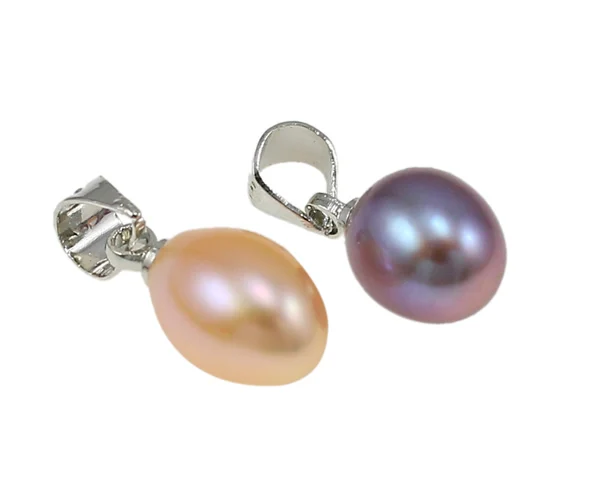 Подвеска из натурального жемчуга 8 10 мм|freshwater pearl pendant|teardrop charmpearl pendant |