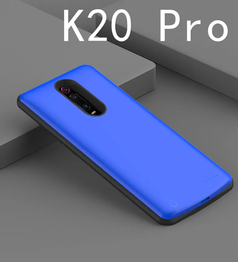 5000 мАч зарядное устройство чехол для Xiaomi Redmi K20 Pro портативная зарядка для путешествий внешний аккумулятор чехол для телефона чехол для Redmi K20 Pro Capa - Цвет: k20 Pro-Blue