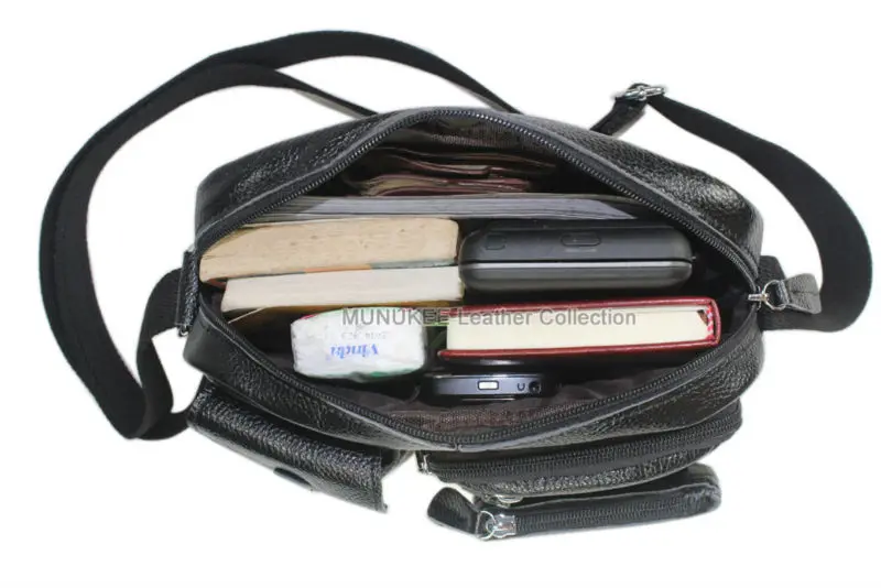 Сумка мессенджер M156 мужская из натуральной кожи модный саквояж кросс боди