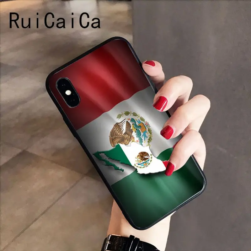RuiCaiCa mexico flag DIY Luxury High-end Protector Phone Case for iPhone X XS MAX 6 6s 7 7plus 8 8Plus 5 5S SE XR | Мобильные