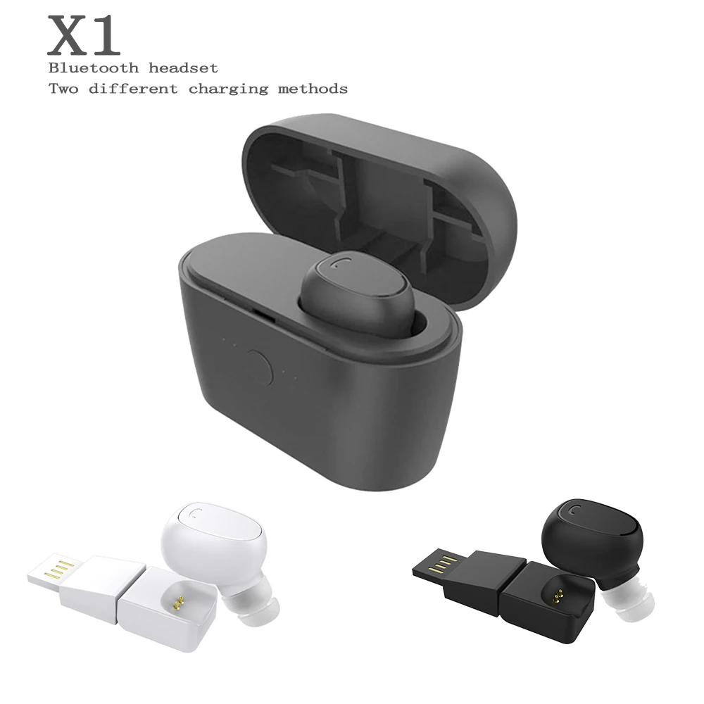 X1 мини Bluetooth гарнитура наушники-вкладыши Наушники V5.0 Беспроводная