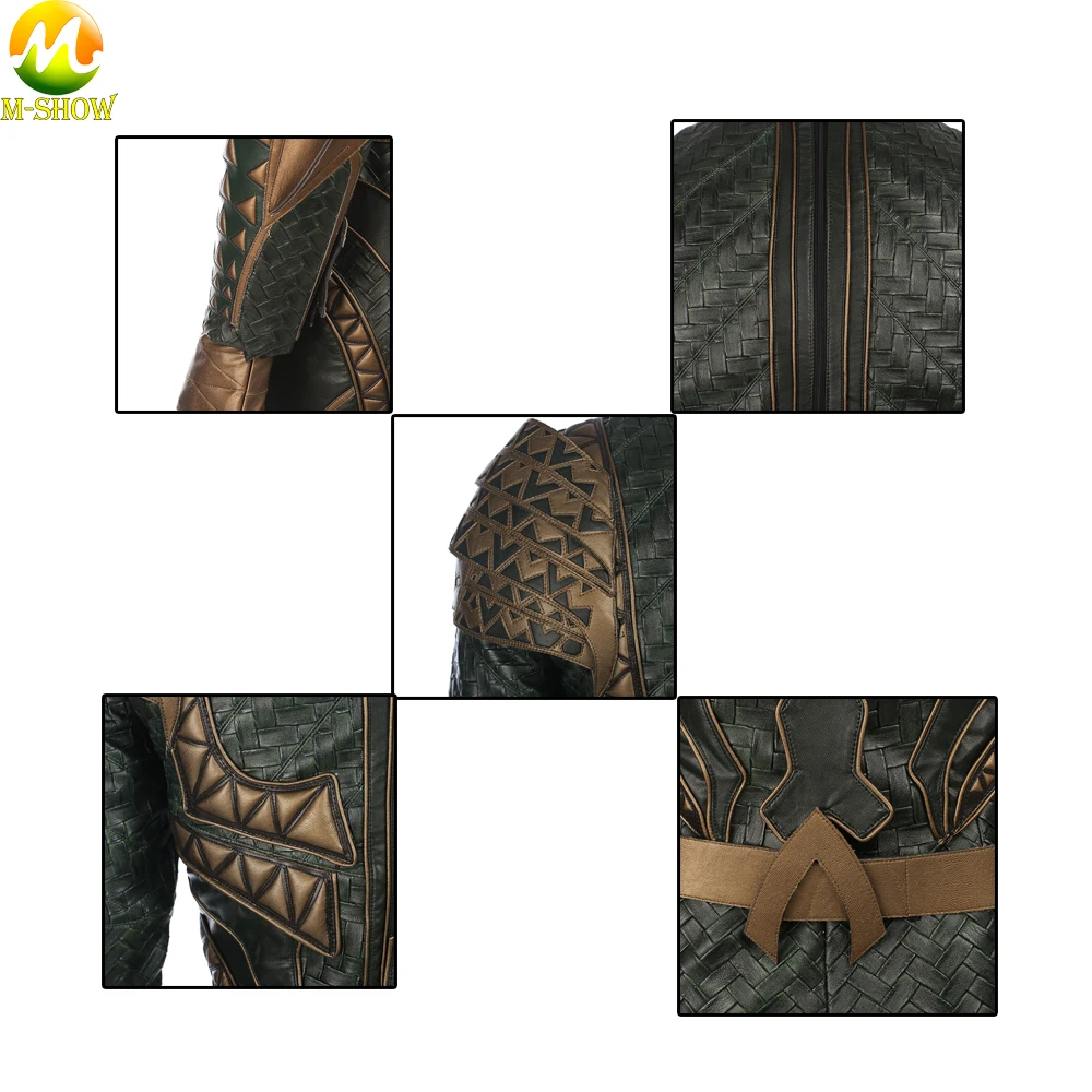 Justice League Aquaman Косплей Костюм Артура Карри Косплей Костюм для взрослых на Хэллоуин мужской косплей полный комплект на заказ