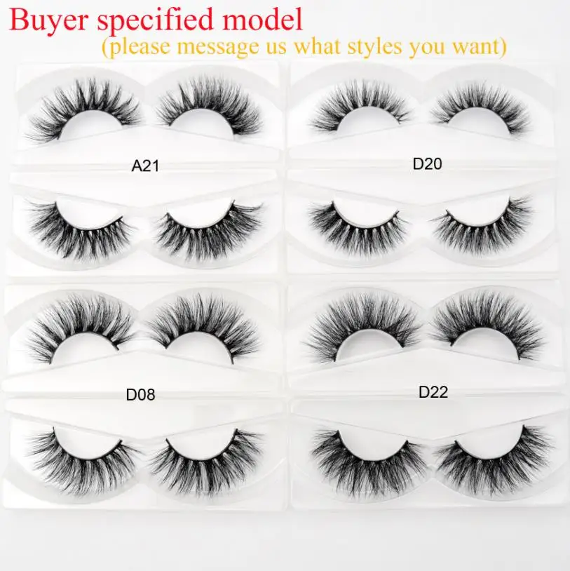 Specify 30pair style 30 пар Visofree норковые ресницы с лотком без коробки ручной работы натуральные Накладные ресницы Многоразовые длинные 3D норковые ресницы накладные ресницы - Цвет: Specify 30pair style