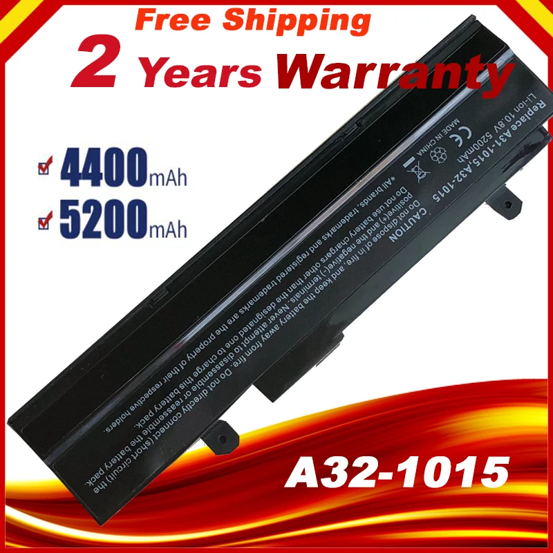 HSW New 5200mAH Black Laptop battery For Asus Eee PC VX6 1011 1015 1015P 1015PE 1016 1215N 1215B A31-1015 A32 fast shipping | Компьютеры и