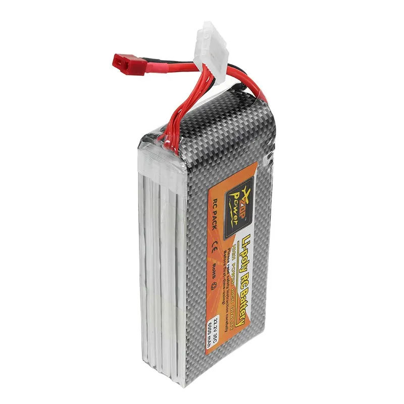 Перезаряжаемый ZOP Power 22 2 V 6000mAh 35C 6S Lipo батарея T вилка для радиоуправляемых моделей