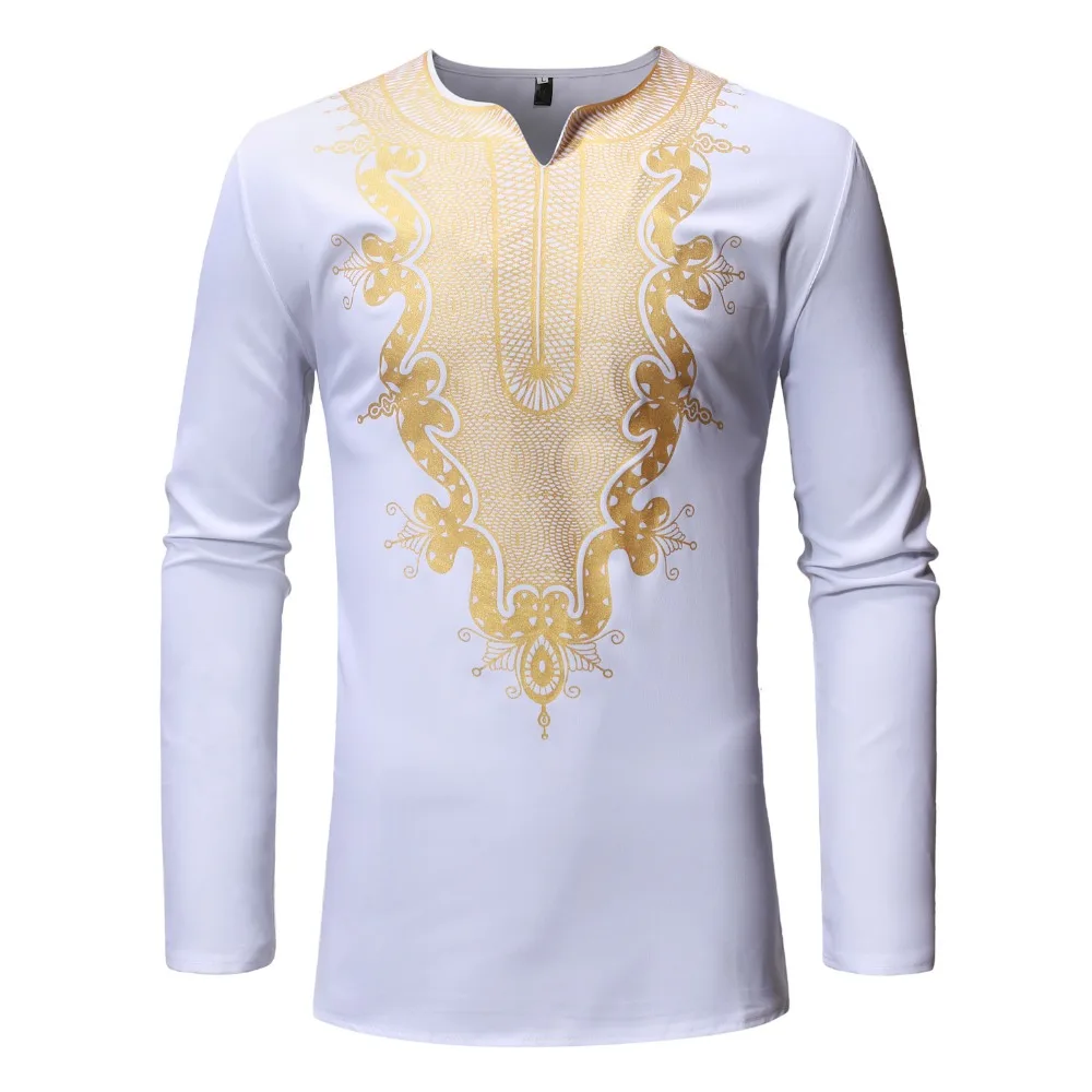 

Mens White V Neck Tshirt 2022 Brand New African Dashiki Print T Shirt Men Casual Streetwear African Clothes Tee Shirt Homme XXXL