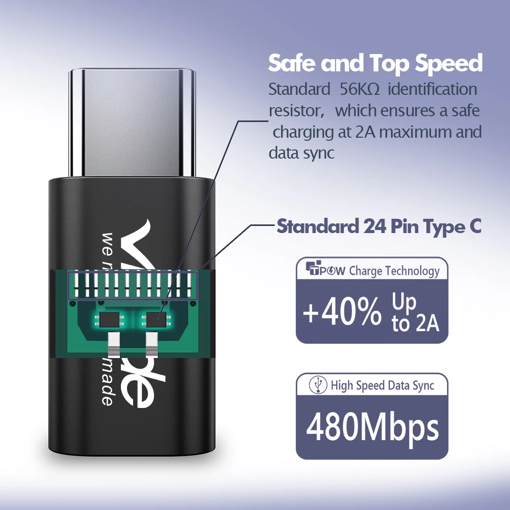 Vmade мини USB-C type-C к Micro USB конвертер для Xiaomi huawei P20 Lite Honor 10 mate 20 Pro One Plus 6 T Oneplus 5 адаптер