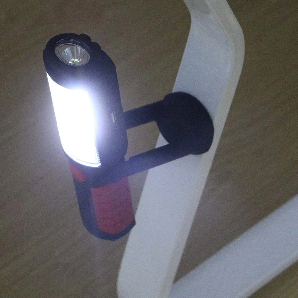 Наружная USB перезаряжаемая лампа COB светодиодная вспышка рабочий Магнитный