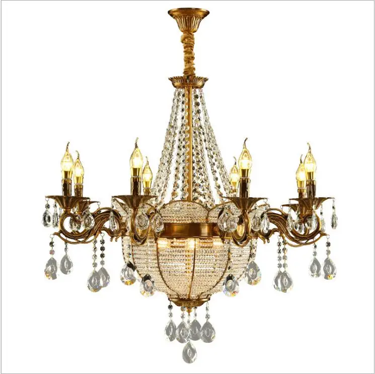 L European living room chandelier LED crystal lamp home improvement engineering restaurant chandelie | Лампы и освещение