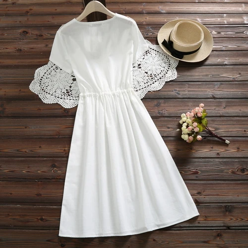 Летнее платье 2019 Новое Девушка Мори милое Vestidos женское хлопковое с коротким