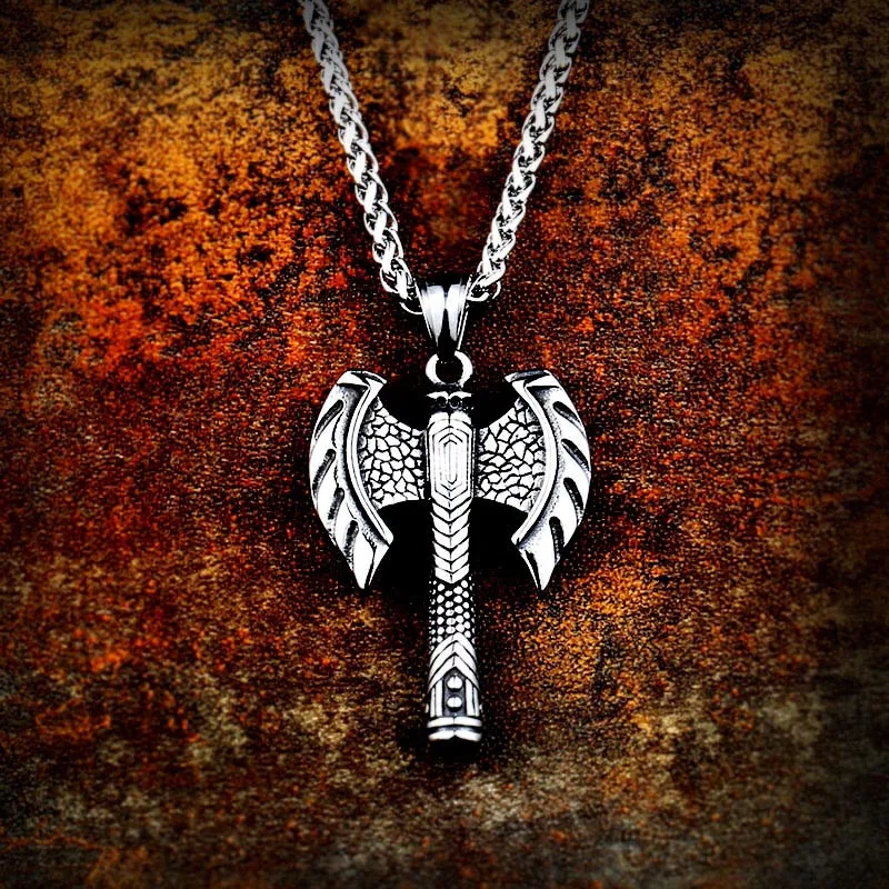 Байер ретро 316 из нержавеющей стали Viking топор ожерелье Руна Ax открывалка для