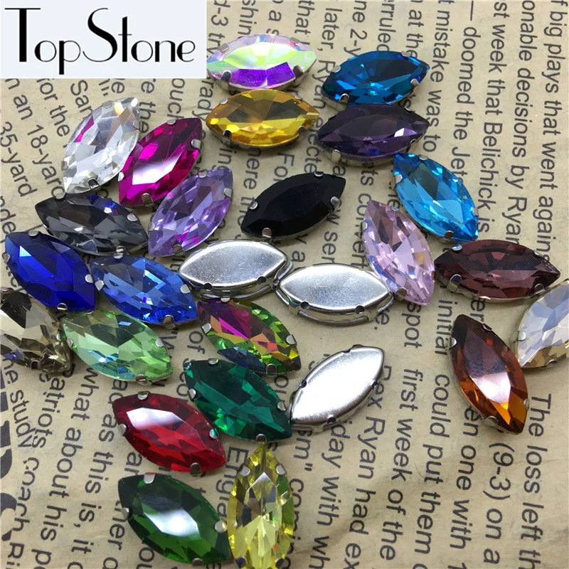 TopStone 4x8 4x15 5x10 7x15 9x18 13x27 17x32 стеклянный Navette Хрустальный необычный камень с
