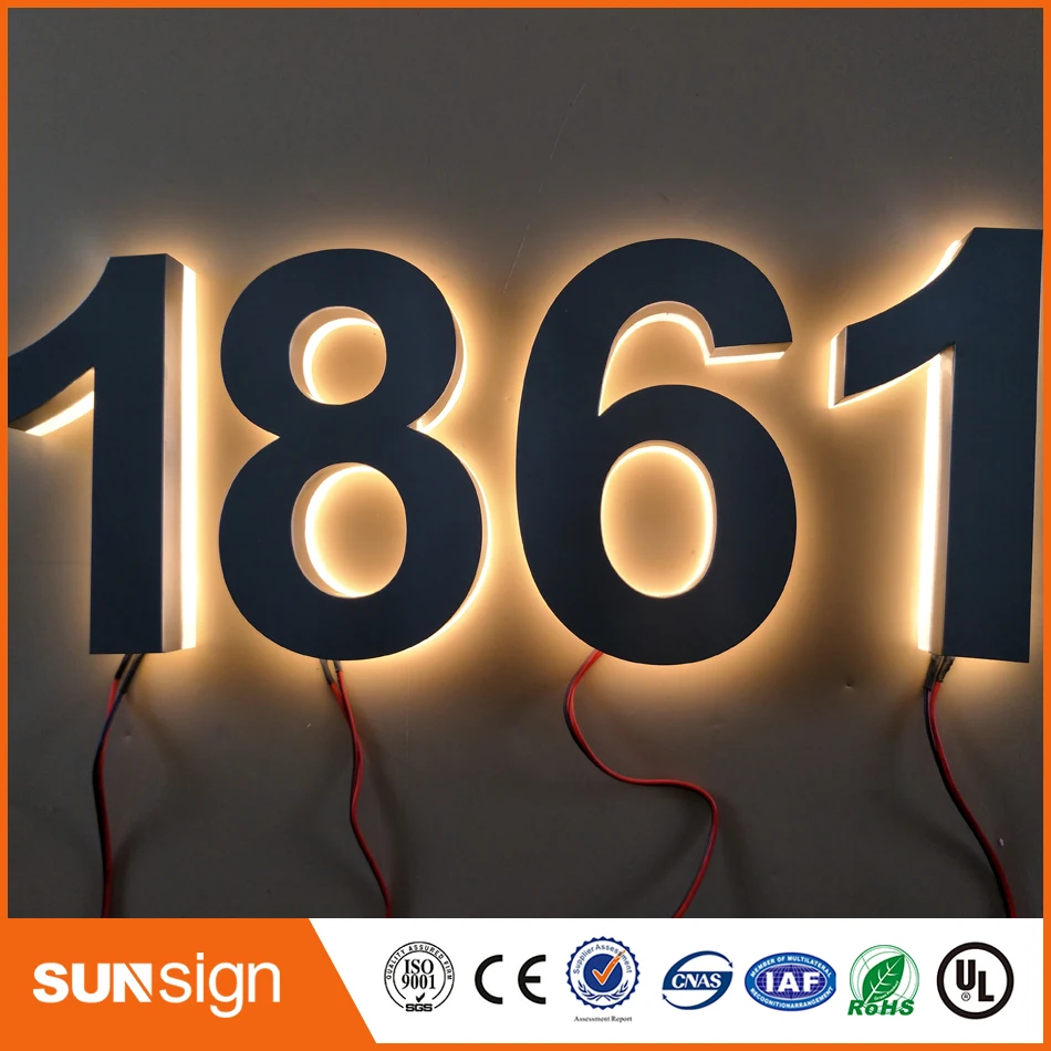 Наружная реклама H30Factory Outlet светодиодные буквы из нержавеющей стали с