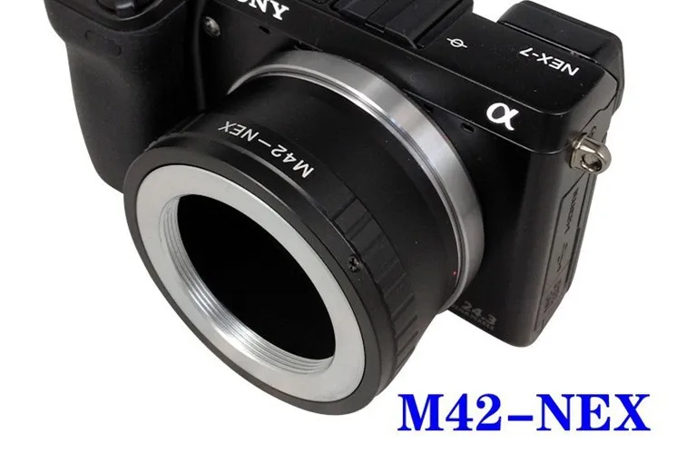 Купить аксессуары наклона M42 объектива NEX E-mount DSLR камера Видеокамера Корпус адаптер конвертер кольцо