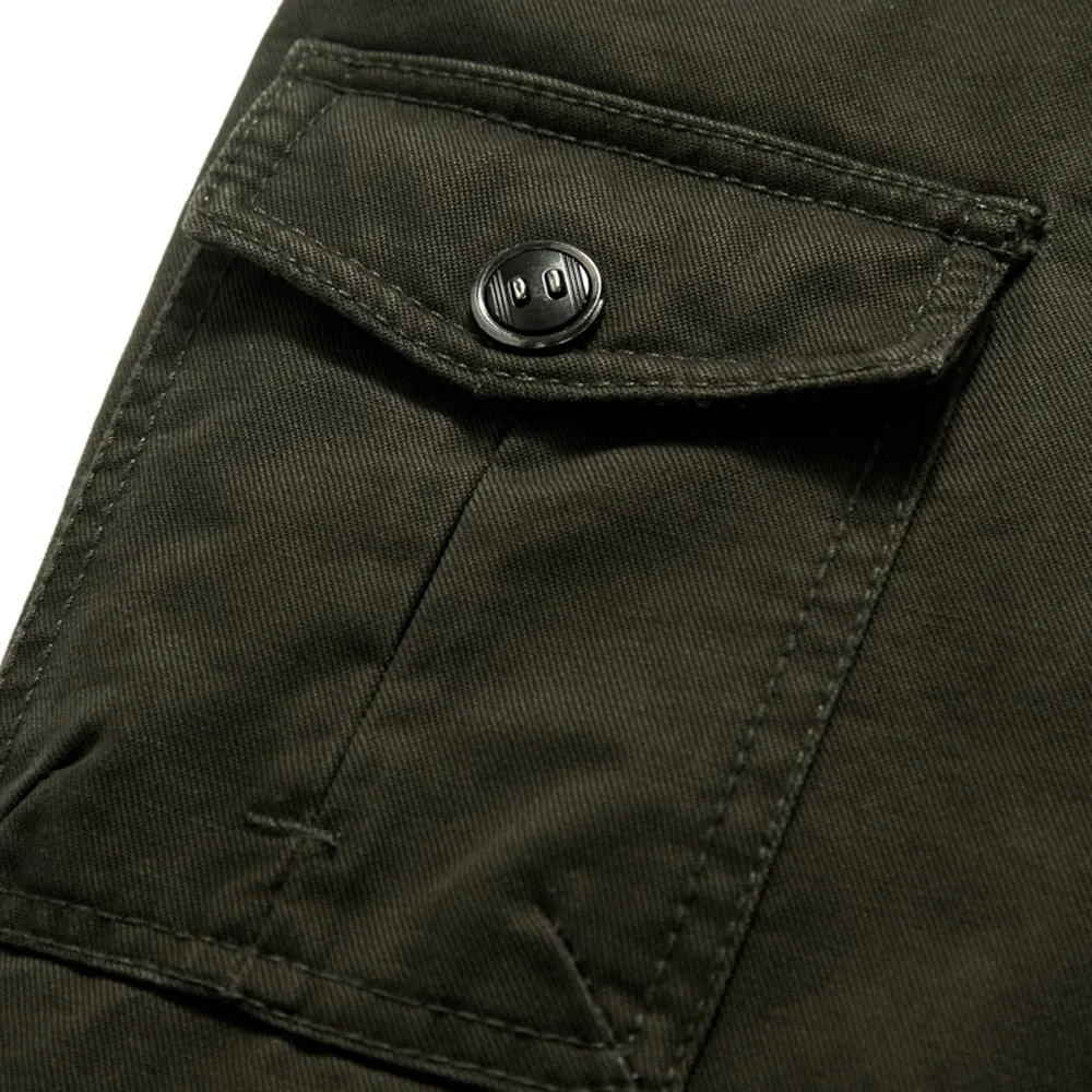 Military style tooling models fall cotton jacket collar badges washing large size men's unlined tough guy | Мужская одежда