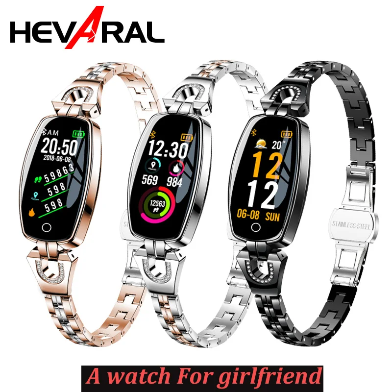 

H8 Women Smart Bracelet Fashion Heart Rate Monitor Blood Pressure Smart Band IP67 Waterproof Fitness Activity Tracker Wristband
