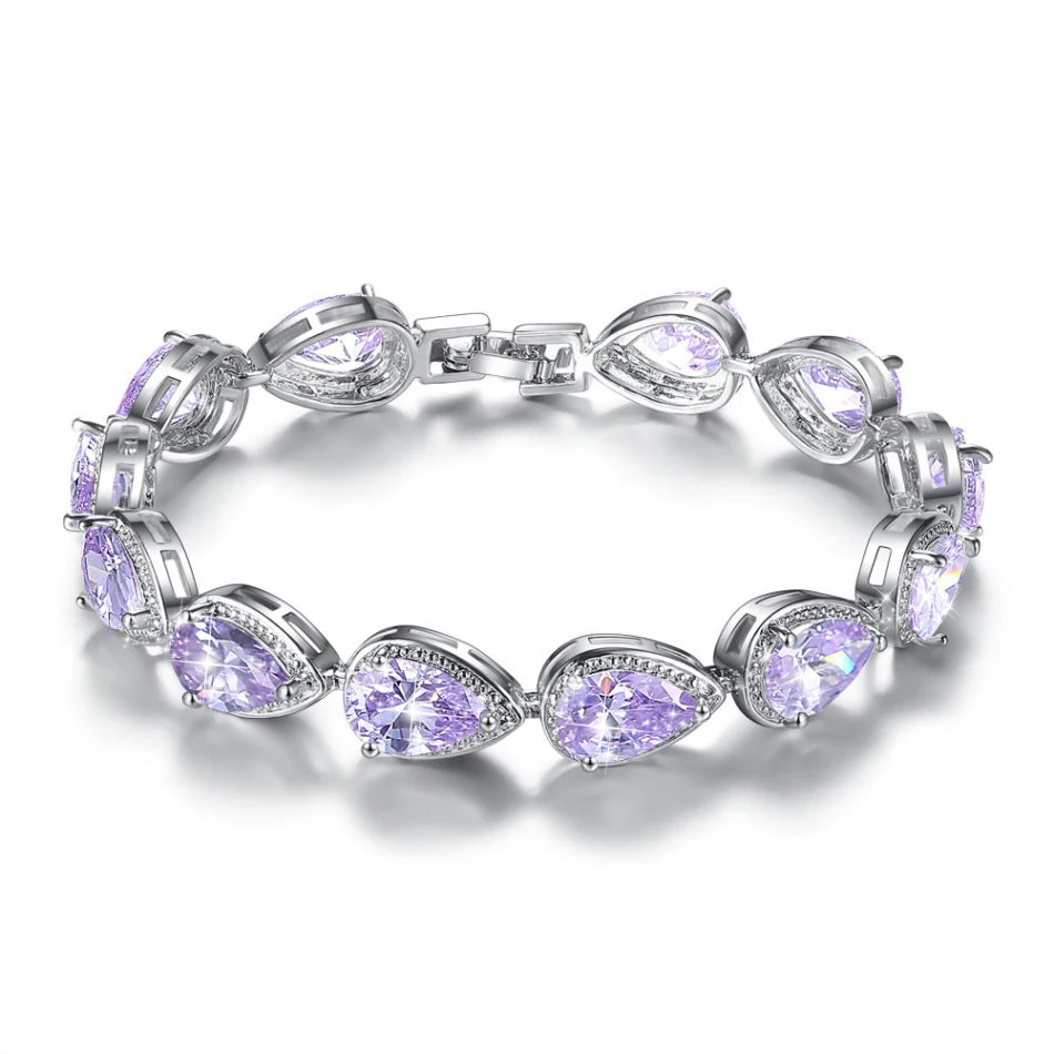 Модный роскошный браслет с кристаллами и цирконием браслеты подвесками для