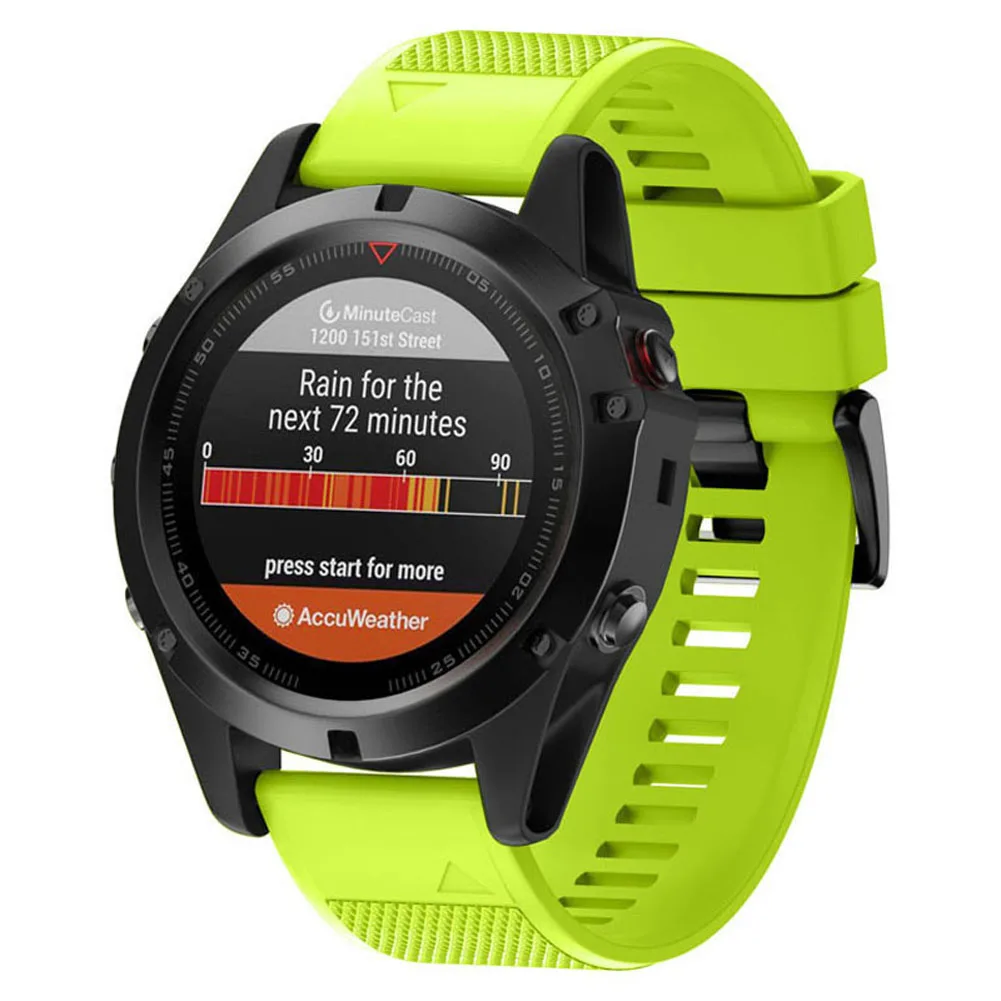 Ремешок для часов Centechia для Garmin Fenix 5X/Fenix 3/Fenix 3 HR сменный мягкий силиконовый ремешок для часов GDeals - Цвет: Color 6