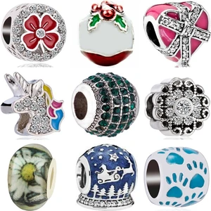 Btuamb Европейский роскошный Кошачий коготь Снежинка со склада сглаза шармы Бусины Подходит для браслетов Пандоры ожерелья для женщин DIY ювелирные изделия