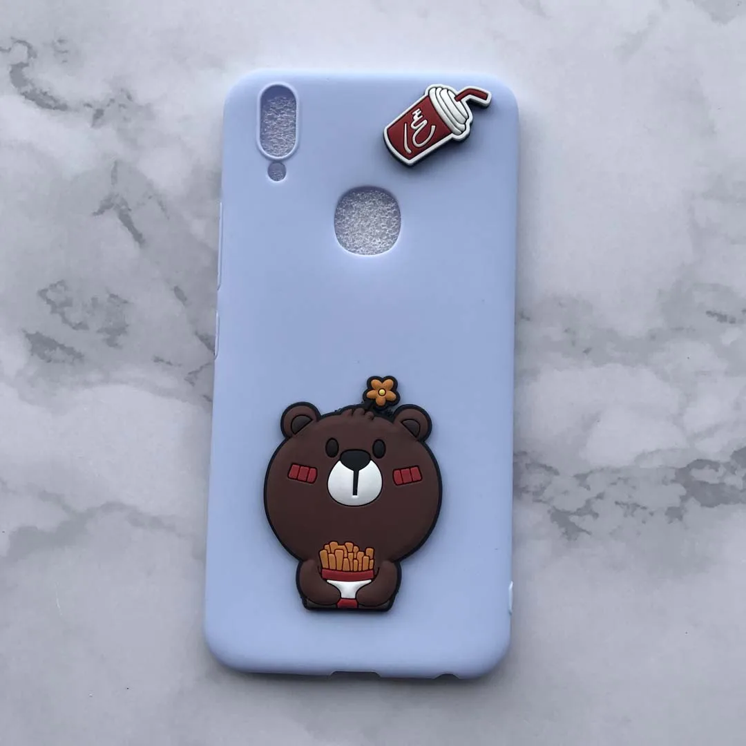 Candy Color Case with 3D Cola bear Patch For OPPO F1s F5 A3 A1 A33 A35 A37 A39 A53 A57 A73 A75 A77 A79 A83 Silicon Cover |