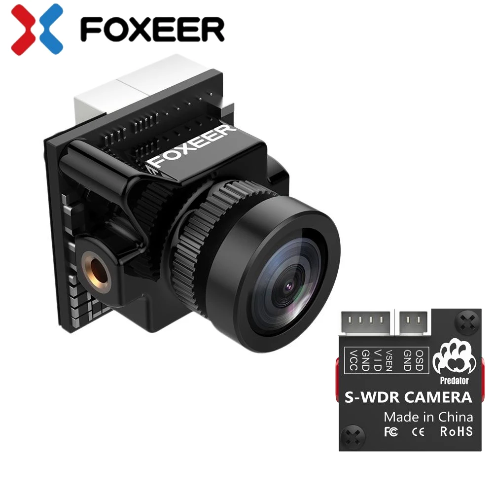 Камера для радиоуправляемого дрона Foxeer Predator Micro V3 переключаемая Супер WDR OSD 4 мс