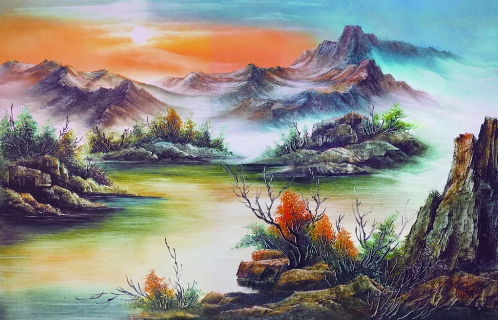 

Custom any size photo curtains for window living room nature scenery beautiful living room curtains