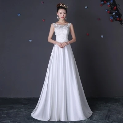white Формальные Вечерние платья Vestido de Festa А-силуэт со шнуровкой сзади Формальное вечернее платье - Цвет: white