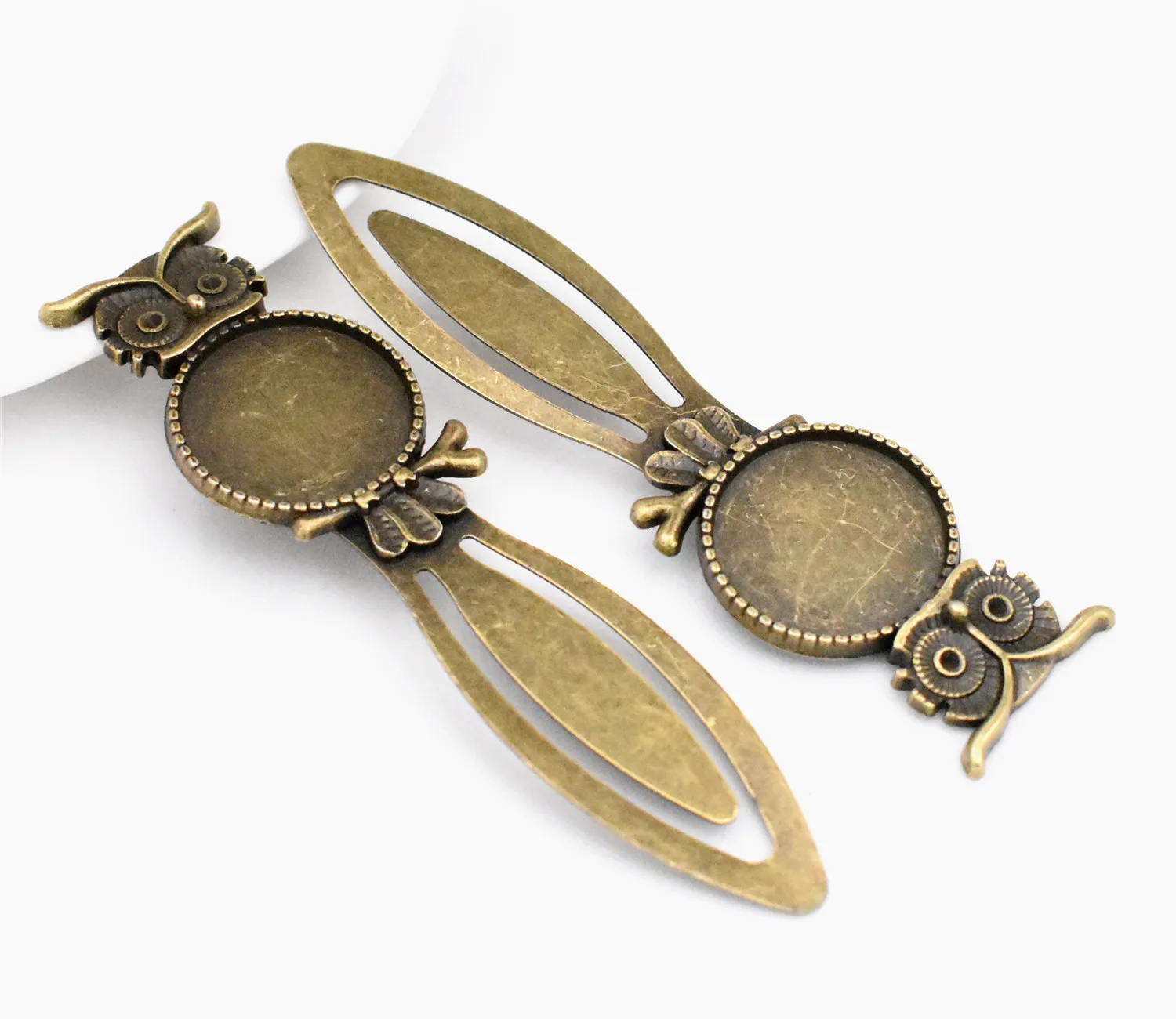 Новая мода 2 шт. 20 мм внутренний размер античная бронза Винтажный стиль Совы