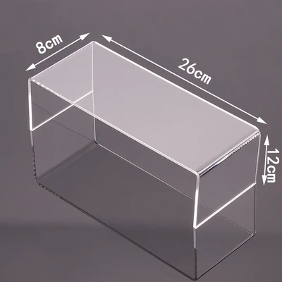 26CM 2 шт./лот, Прозрачный Акриловый U стенд для витрины, полки, фигурки, буфеты, кексы и ювелирные изделия, обувные косметические демонстрационные подставки - Цвет: 26CM