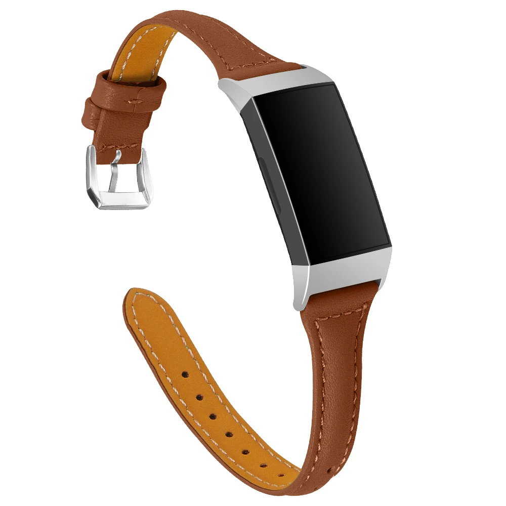 Joyozy для Fitbit Charge 3 Кожаный браслет ремешок для Fitbit Charge 3 фитнес-трекер Смарт-часы сменный ремешок