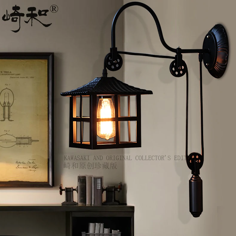 Американский стиль настенный светильник Лофт винтажный балкон антикварная Мода