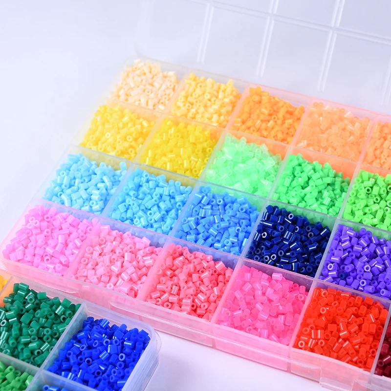 

2.6mm Mini Hama Artkal Beads 72 Colors 3 Box Set Kids DIY Cartoon Material Toy Cute Fuse Beads Handmade Toys Christmas